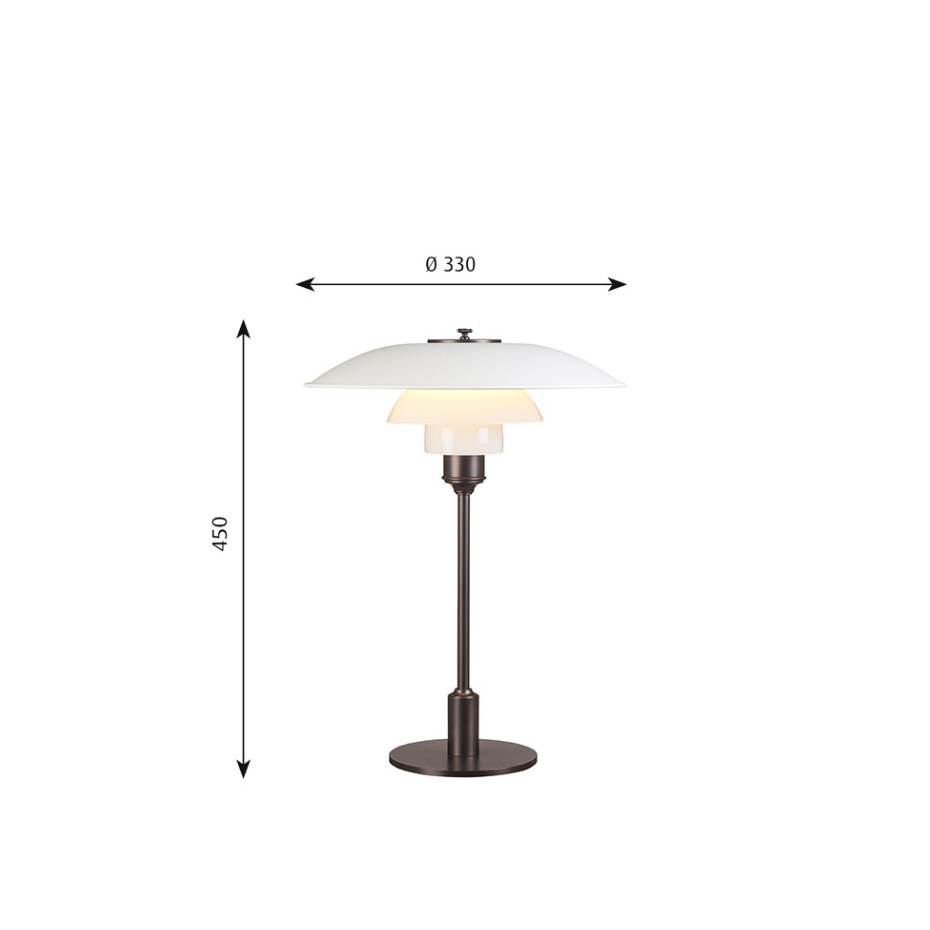 PH 3½-2½ Bordslampa White