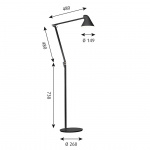 NJP Golvlampa Black NJP Golvlampa Black