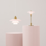 PH 2/1 Bordslampa Pale Rose/Brass PH 2/1 Bordslampa Pale Rose/Brass