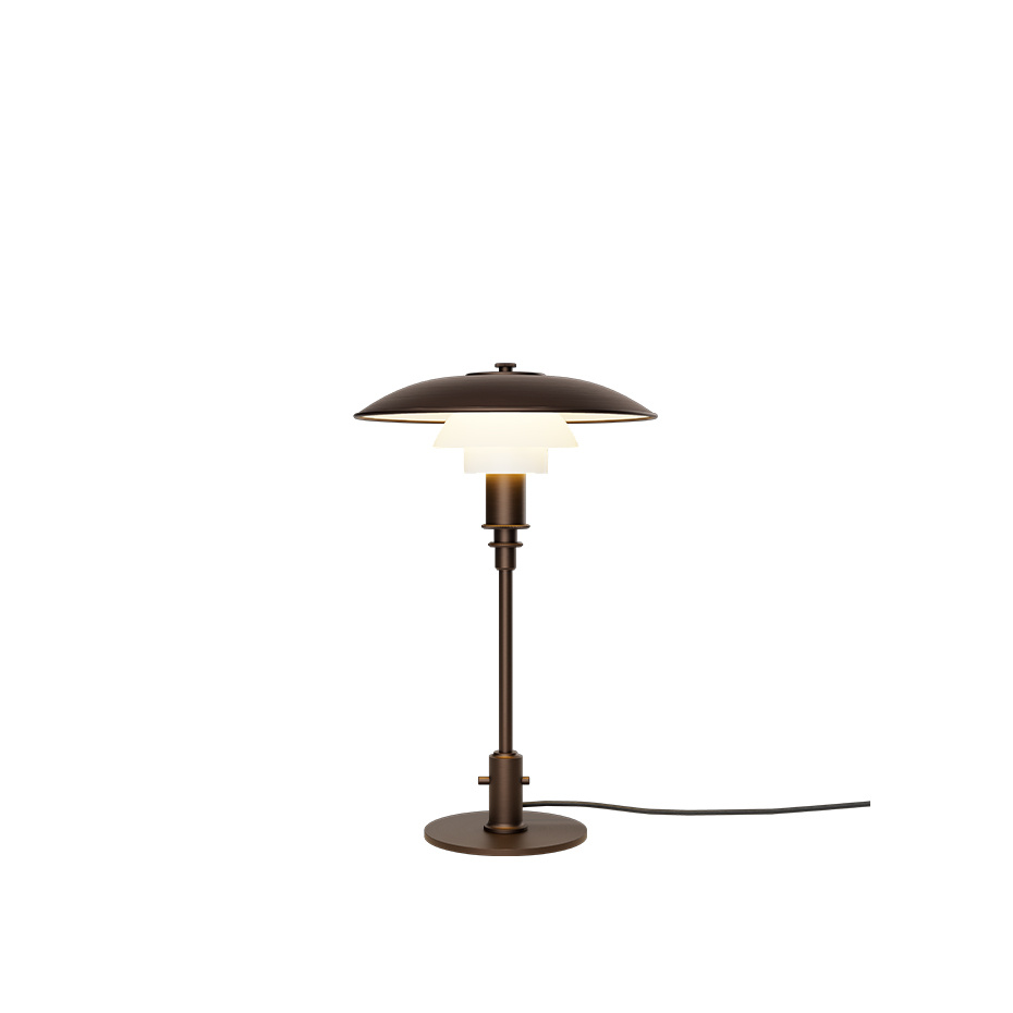 PH 3/2 Bordslampa Aged Brass/Opal Glass