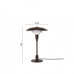 PH 3/2 Bordslampa Aged Brass/Opal Glass PH 3/2 Bordslampa Aged Brass/Opal Glass