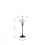 PH 2/1 Bordslampa Metalized Black PH 2/1 Bordslampa Metalized Black