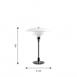 PH 3½-2½ Bordslampa Chrome PH 3½-2½ Bordslampa Chrome