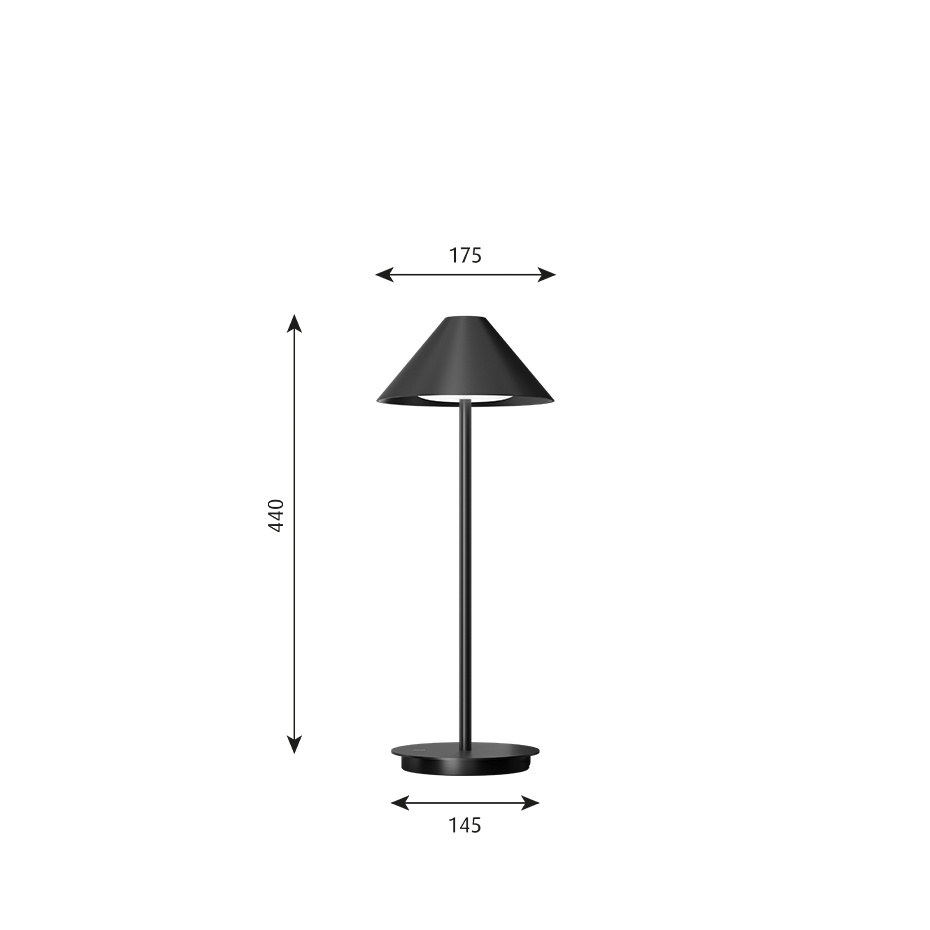 Keglen Bordslampa Black