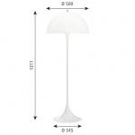 Panthella Golvlampa White Opal Acryl Panthella Golvlampa White Opal Acryl