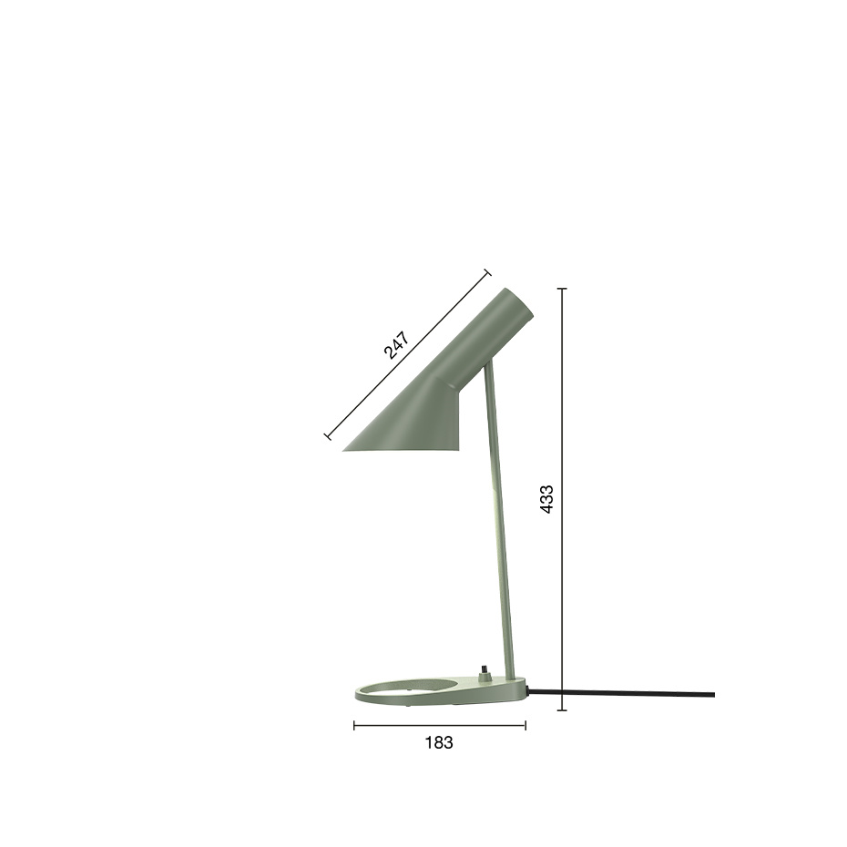 AJ Mini Bordslampa Pale Petroleum