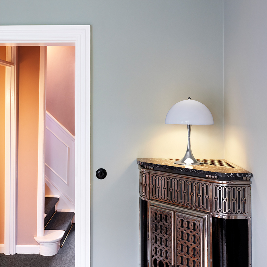 Panthella Ø320 Bordslampa Grey Opal Acryl