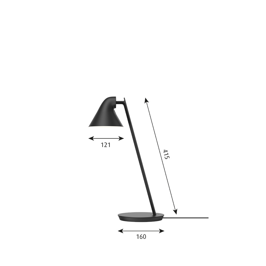 NJP Mini Bordslampa Black