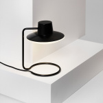 AJ Oxford 280 Bordslampa Black/Opal Glass Med Överskärm AJ Oxford 280 Bordslampa Black/Opal Glass Med Överskärm