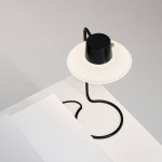 AJ Oxford 280 Bordslampa Black/Opal Glass Med Överskärm AJ Oxford 280 Bordslampa Black/Opal Glass Med Överskärm