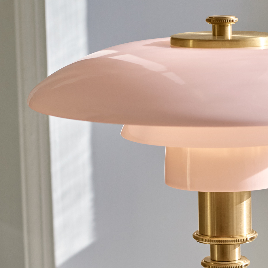 PH 2/1 Underskärm Pale Rose Glas