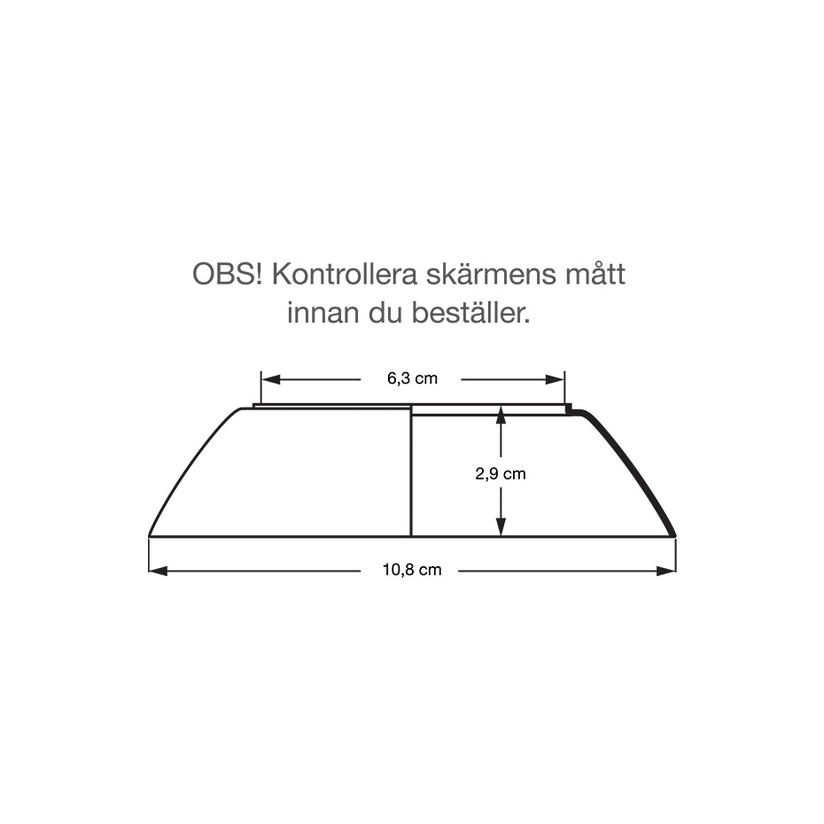 PH 2/1 Mellanskärm Pale Rose Glas