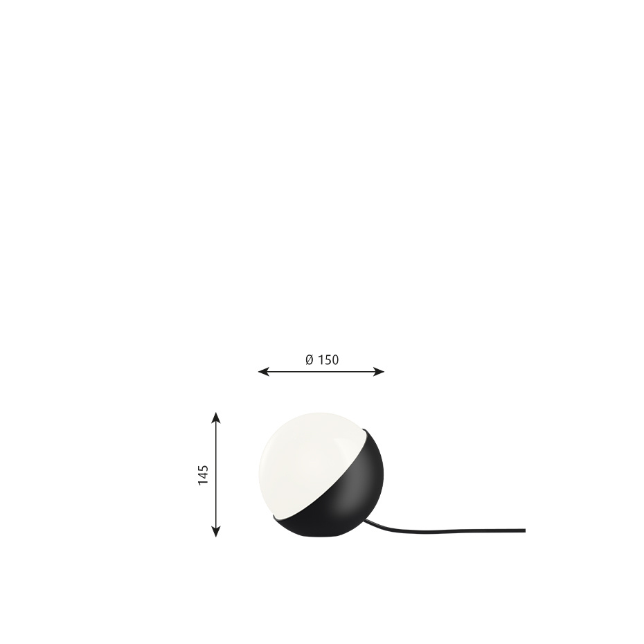 VL Studio Ø150 Bordslampa/Golvlampa Black