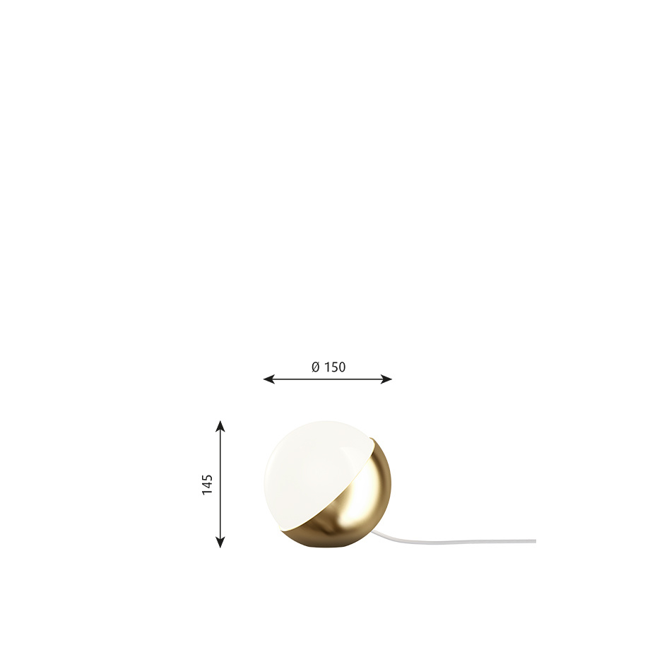 VL Studio Ø150 Bordslampa/Golvlampa Brass