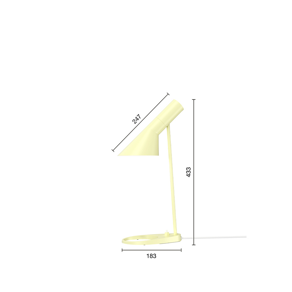 AJ Mini Bordslampa Soft Lemon