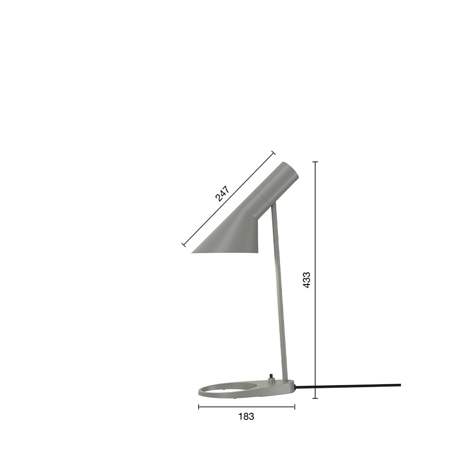 AJ Mini Bordslampa Warm Grey