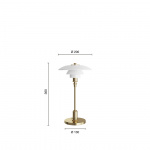 PH 2/1 Portable Bordslampa Brass Metallised PH 2/1 Portable Bordslampa Brass Metallised