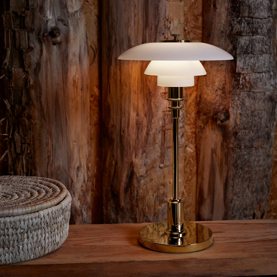 PH 2/1 Portable Bordslampa Brass Metallised