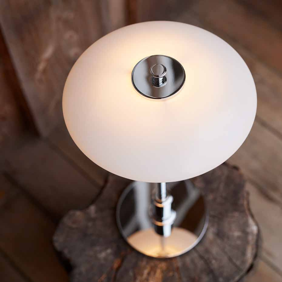 PH 2/1 Portable Bordslampa High Lustre Chrome Plated