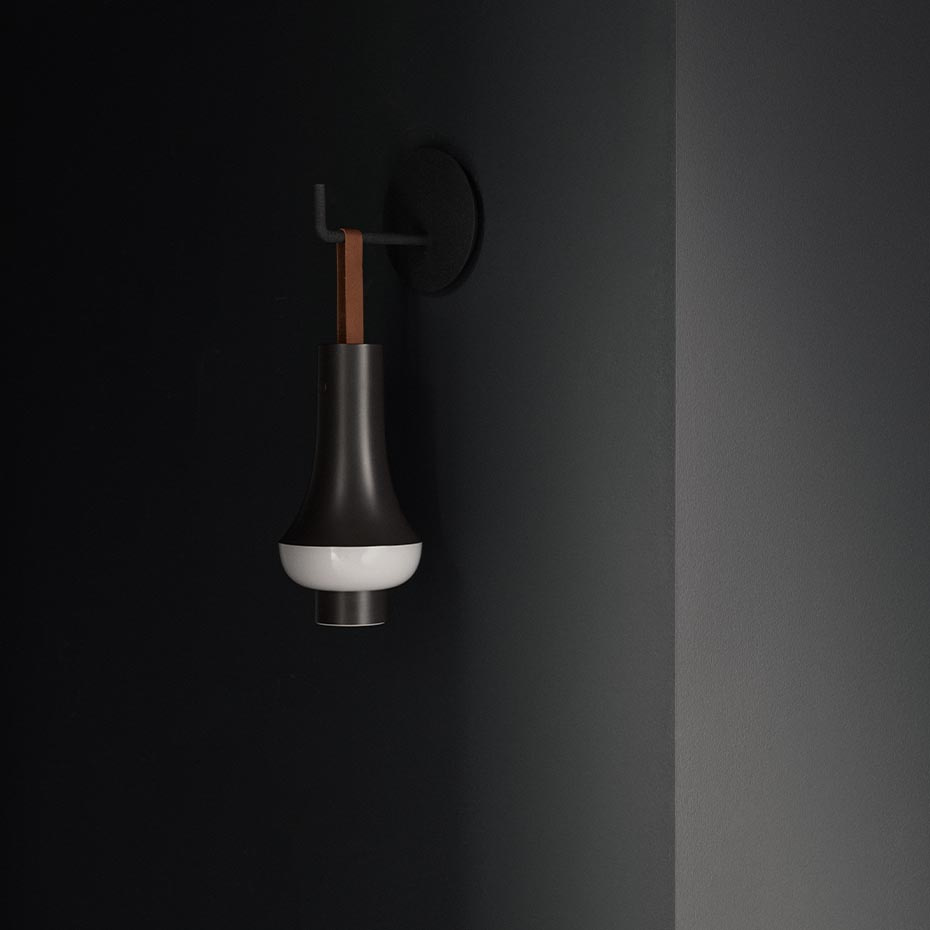 Tomoshi Portable Bordslampa Dark Brown