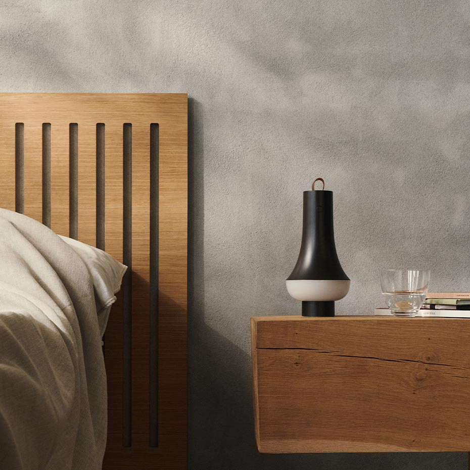 Tomoshi Portable Bordslampa Dark Brown