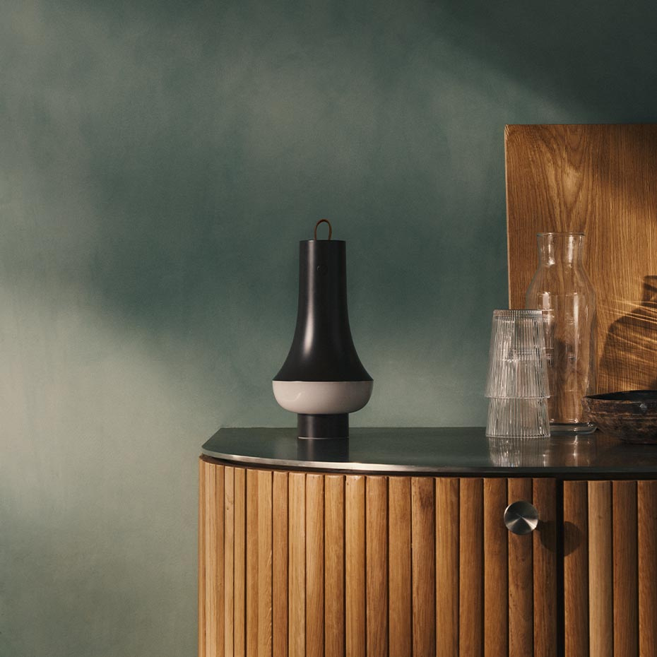 Tomoshi Portable Bordslampa Dark Brown