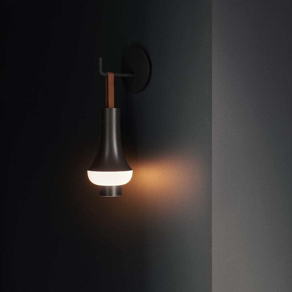 Tomoshi Portable Bordslampa Dark Brown