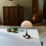 Panthella Ø160 Portable Bordslampa Original Opal Blue Grey V3 Panthella Ø160 Portable Bordslampa Original Opal Blue Grey V3