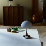 Panthella Ø160 Portable Bordslampa Original Opal Blue Grey V3 Panthella Ø160 Portable Bordslampa Original Opal Blue Grey V3