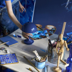 Panthella Ø160 Portable Bordslampa Opaque Indigo Blue V3 Panthella Ø160 Portable Bordslampa Opaque Indigo Blue V3