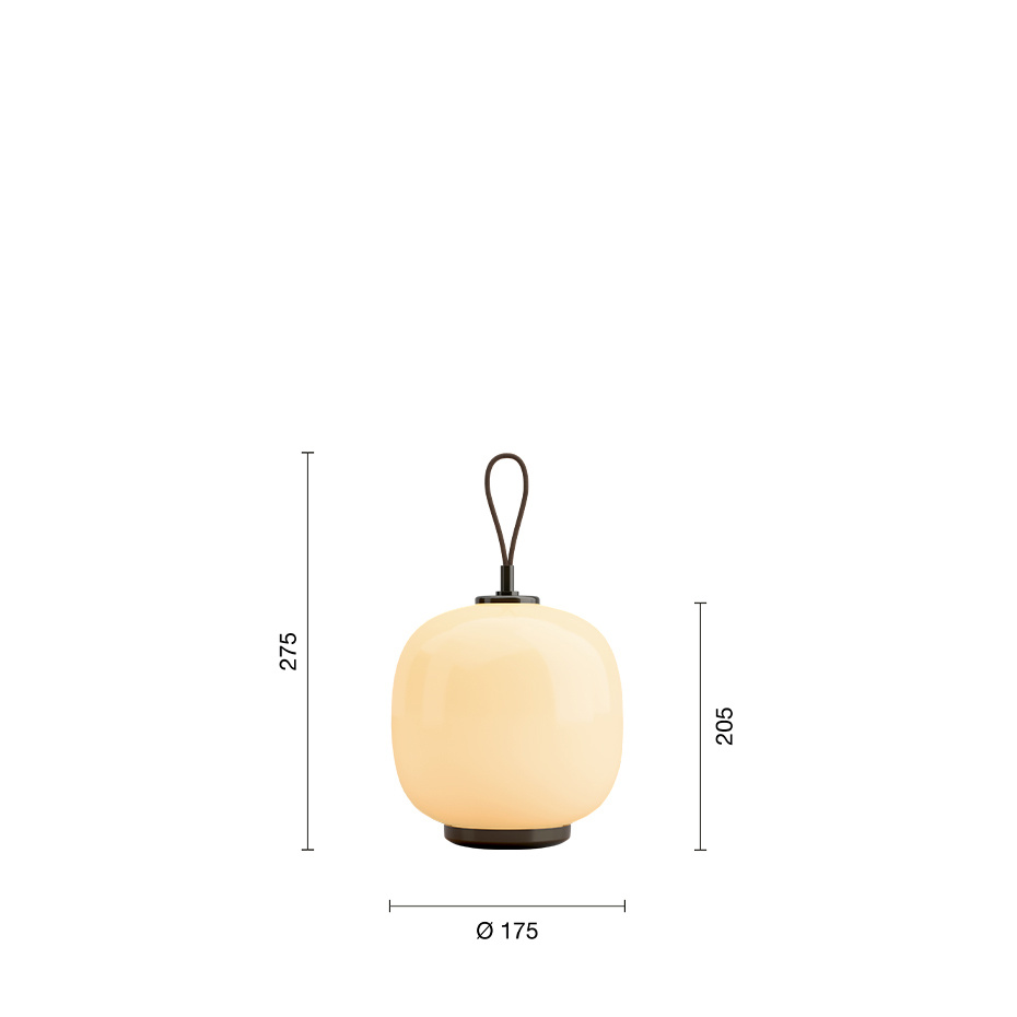 VL45 Radiohus Portable Bordslampa Pale Yellow/Aged Brass