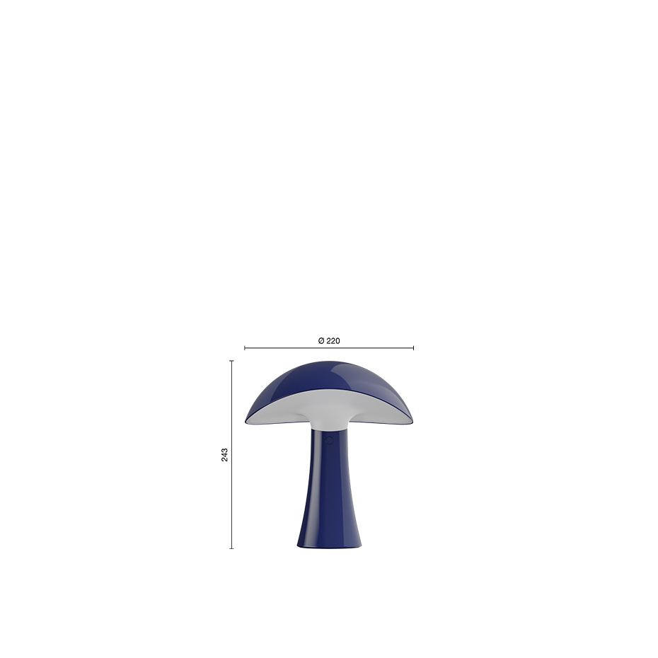 Rumee Ø220 Portable Bordslampa Night Blue