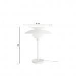 PH 80 Bordslampa Opal White/White PH 80 Bordslampa Opal White/White