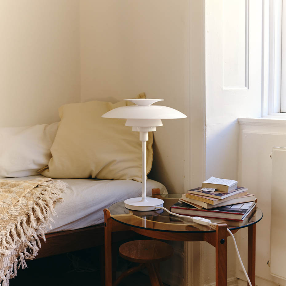 PH 80 Bordslampa Opal White/White