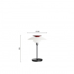 PH 80 Portable Bordslampa Opal White/High Lustre Chrome Plated PH 80 Portable Bordslampa Opal White/High Lustre Chrome Plated