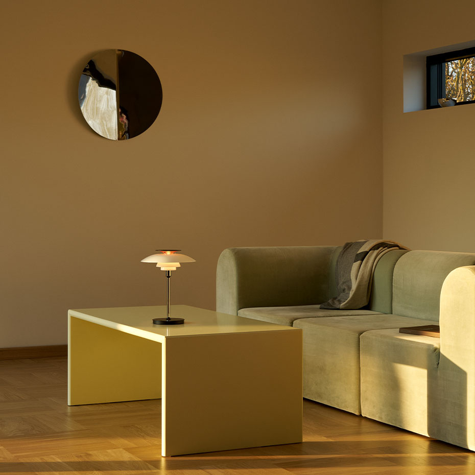 PH 80 Portable Bordslampa Opal White/High Lustre Chrome Plated