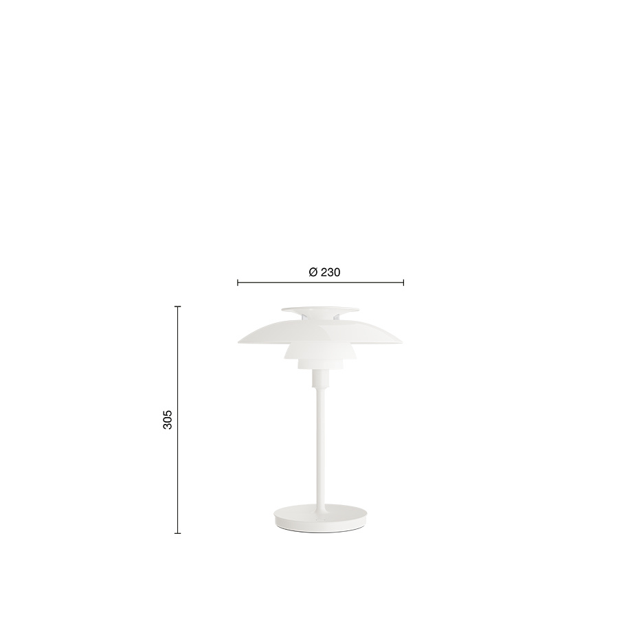 PH 80 Portable Bordslampa Opal White/White