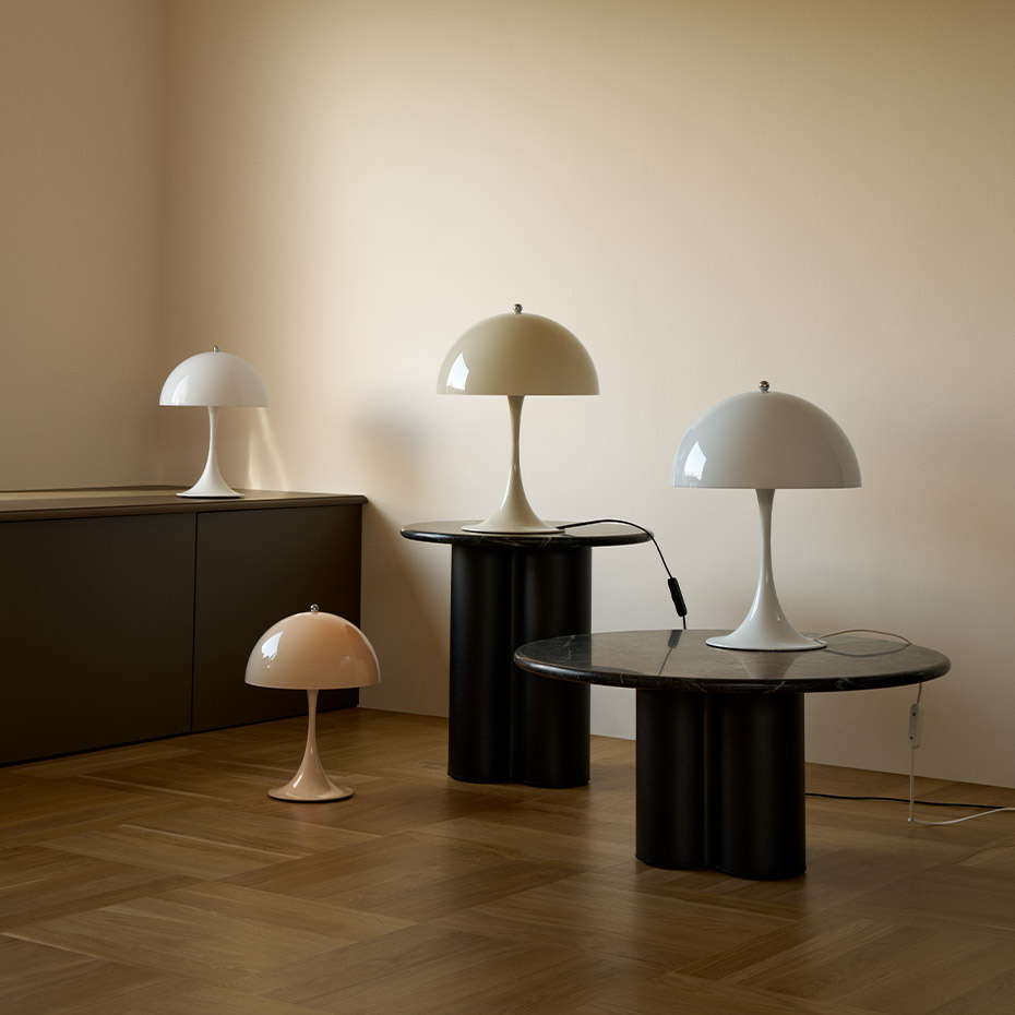 Panthella Ø320 Bordslampa Opal Beige V2