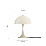 Panthella Ø320 Bordslampa Opal Beige V2 Panthella Ø320 Bordslampa Opal Beige V2