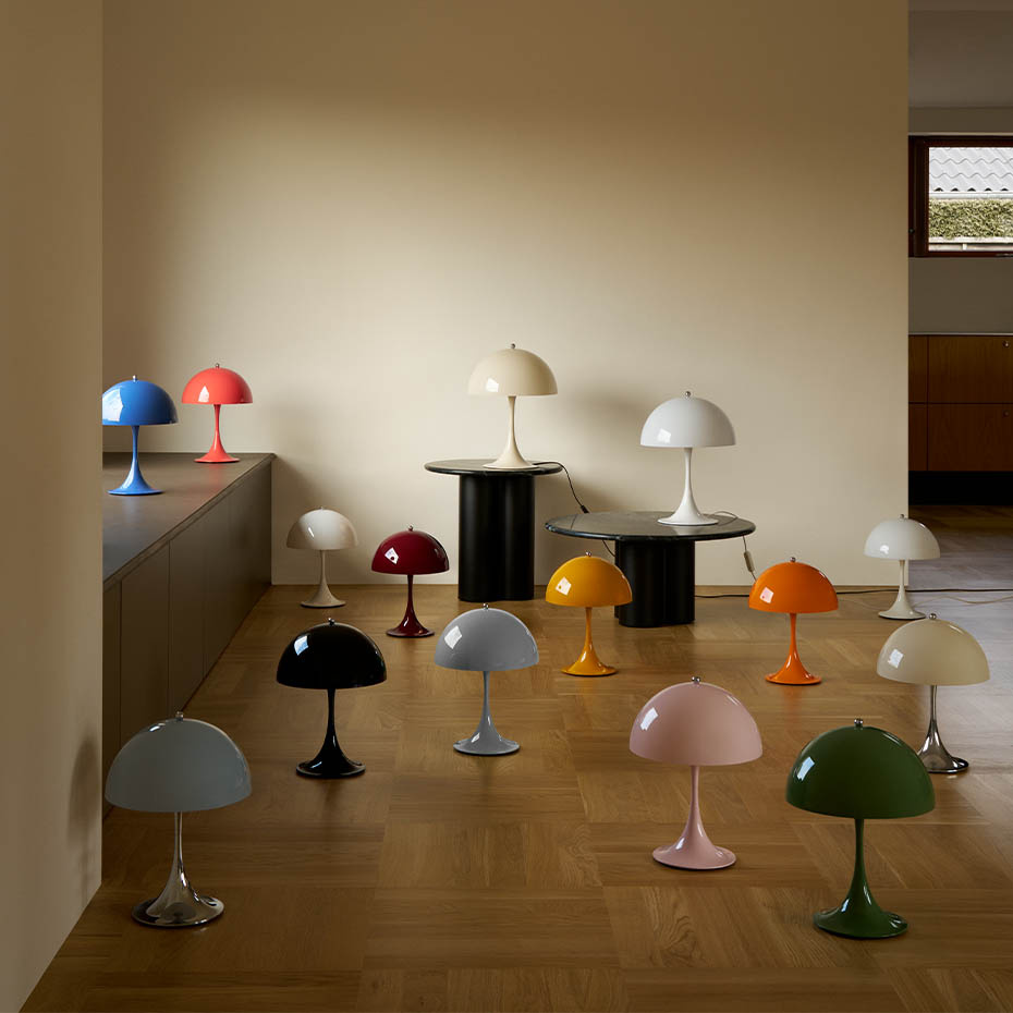 Panthella Ø250 Portable Bordslampa Opal Beige V3