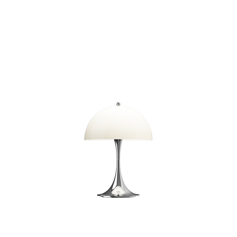 Louis Poulsen Panthella Ø250 Portable Bordslampa Chrome Opal Beige V3