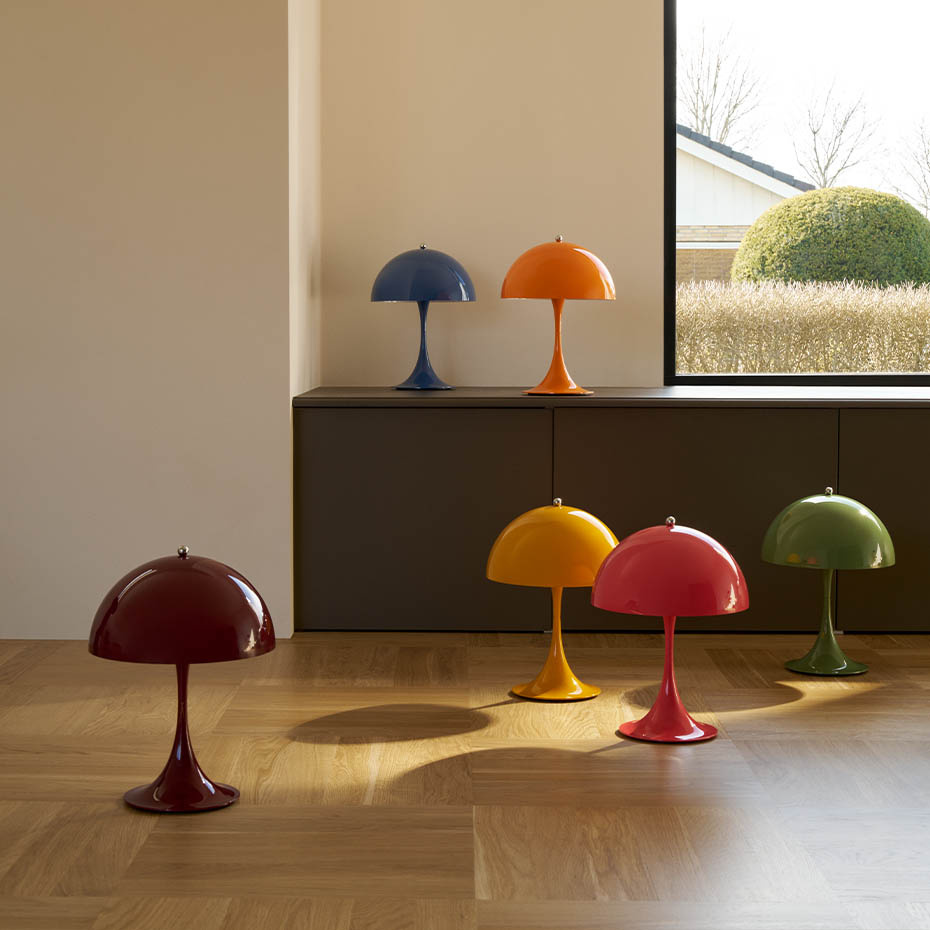 Panthella Ø250 Portable Bordslampa Opaque Orange V3