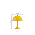 Panthella Ø250 Portable Bordslampa Opaque Yellow V3 Panthella Ø250 Portable Bordslampa Opaque Yellow V3