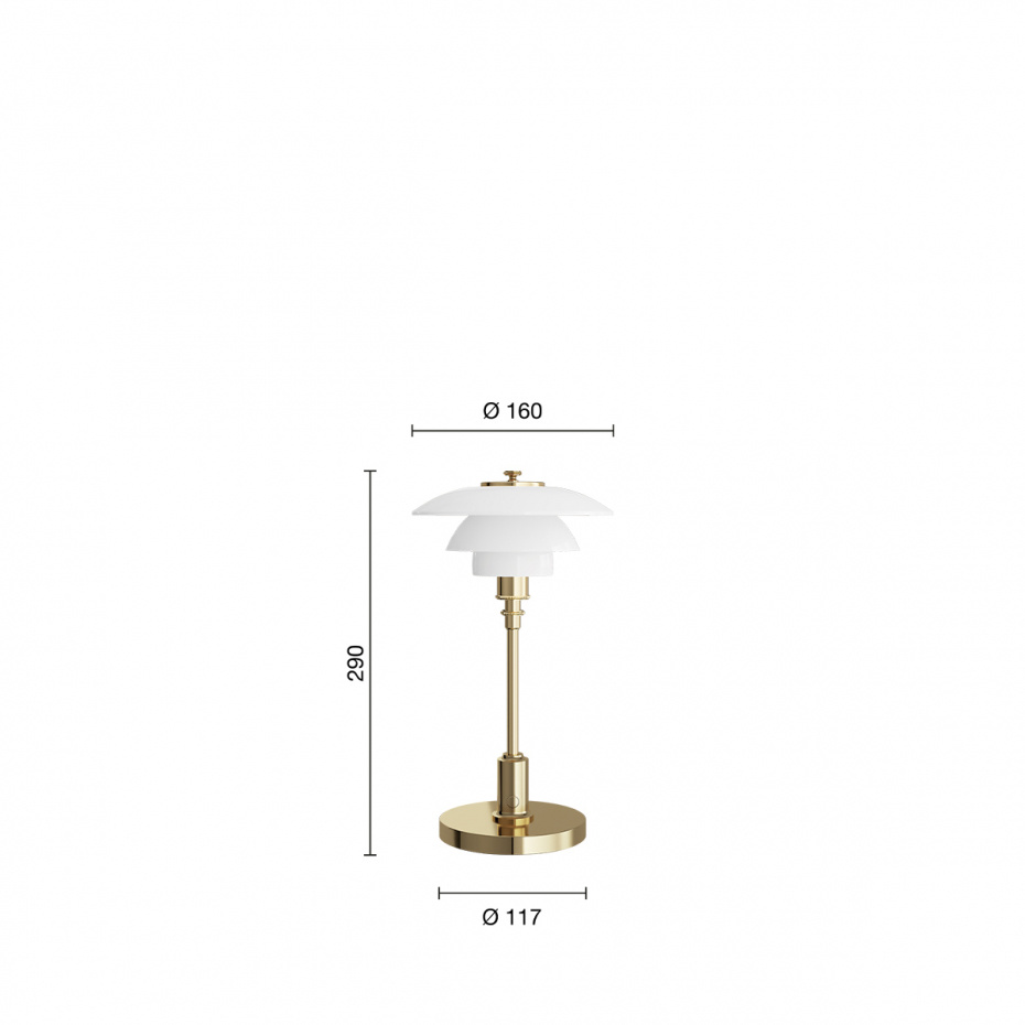 PH 1/1 Portable Bordslampa Brass Metallised