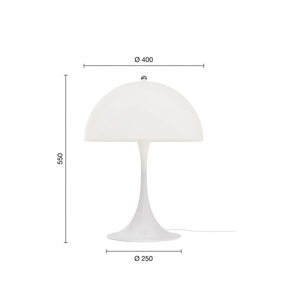 Panthella Ø400 Bordslampa Opal White V3