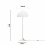Panthella Ø400 Golvlampa Opal White Panthella Ø400 Golvlampa Opal White