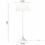 Panthella Ø500 Golvlampa Opal White V3 Panthella Ø500 Golvlampa Opal White V3