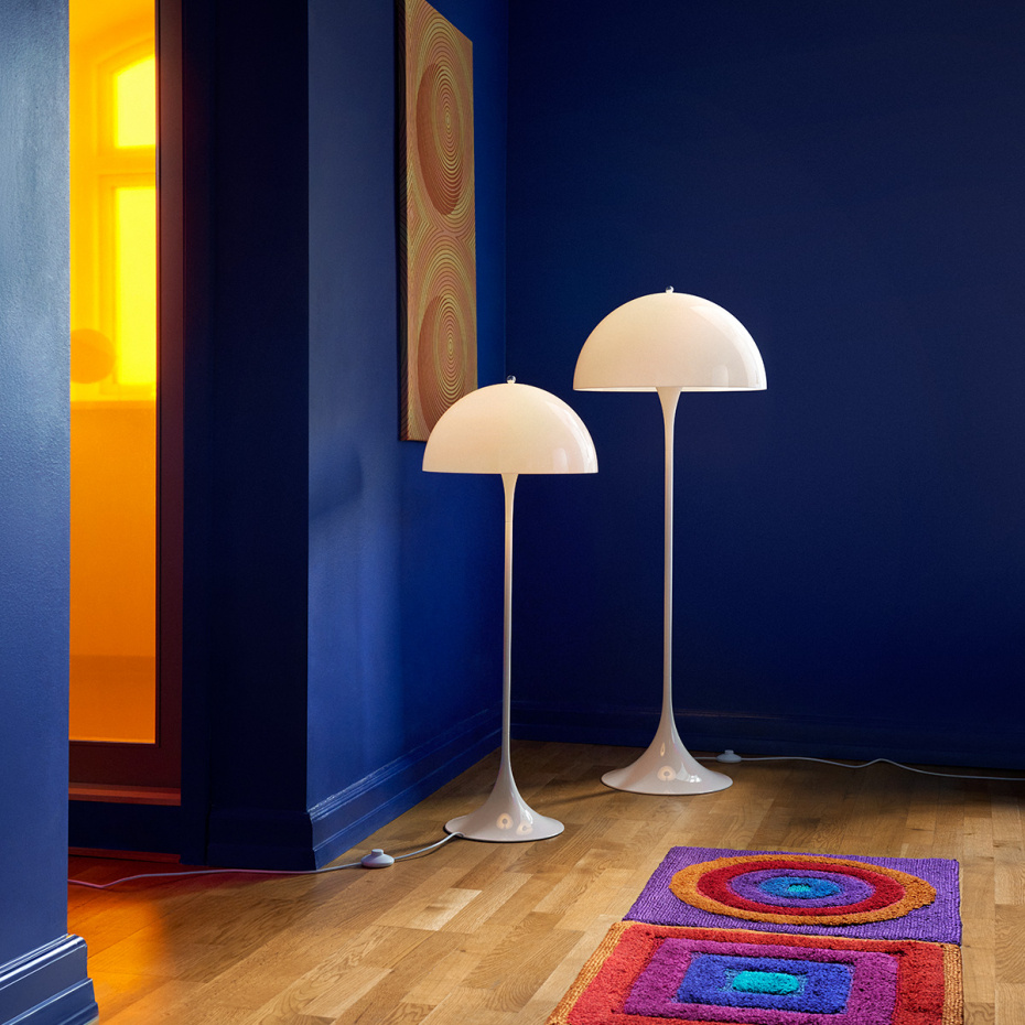 Panthella Ø500 Golvlampa Opal White V3