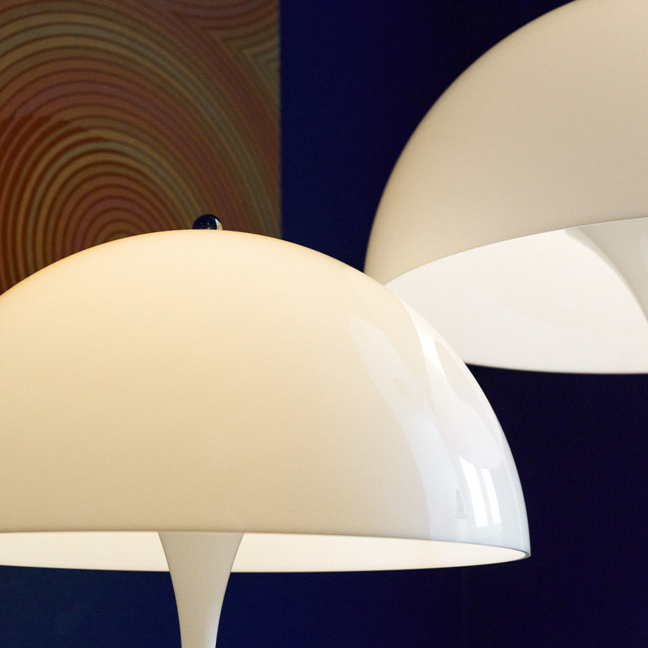 Panthella Ø500 Golvlampa Opal White V3