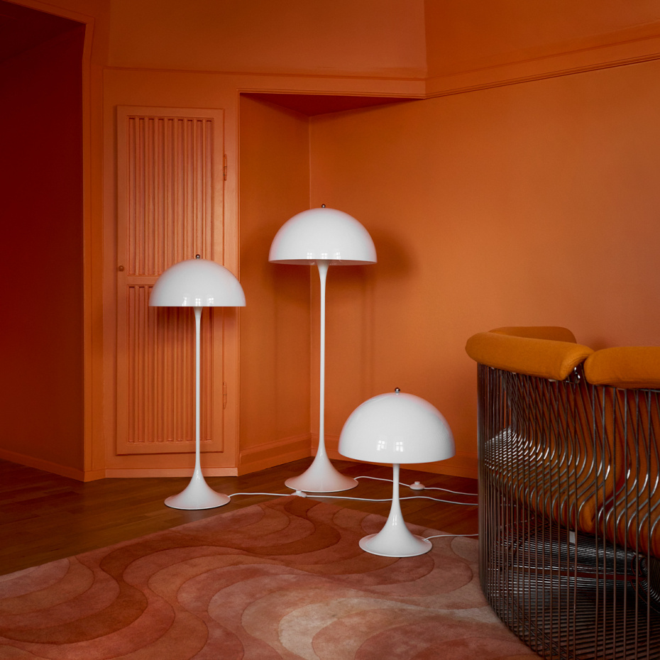 Panthella Ø500 Golvlampa Opal White V3